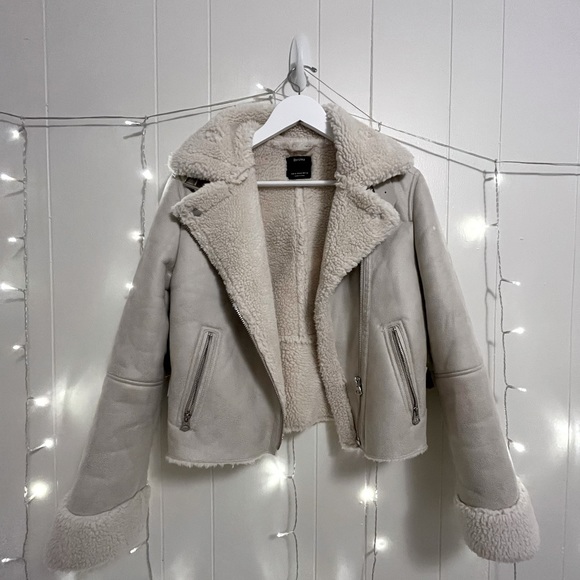 Bershka Jackets & Blazers - Bershka Teddy Aviator Jacket